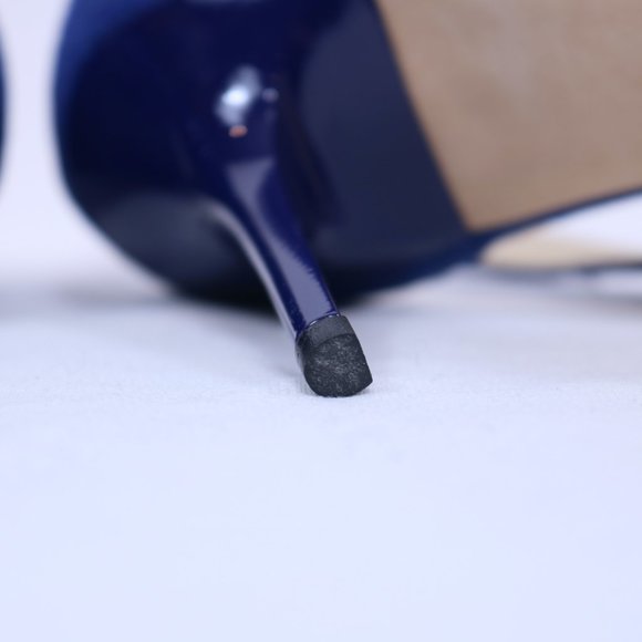 Jimmy Choo Louise Blue Glitter Crisscross Sandal - Picture 6 of 8